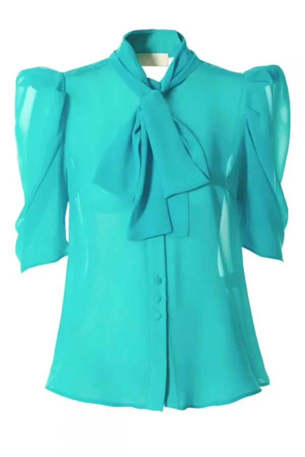 AGGI Bluzka Angel Turquoise^ Bluzki & Topy & Gorsety