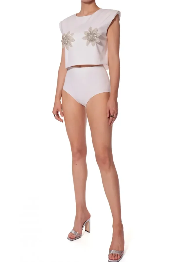 AGGI Bluzka Frida Off White^ Bluzki & Topy & Gorsety