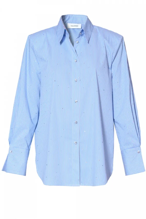 AGGI Bluzka Irma Light Blue Jets^ Bluzki & Topy & Gorsety