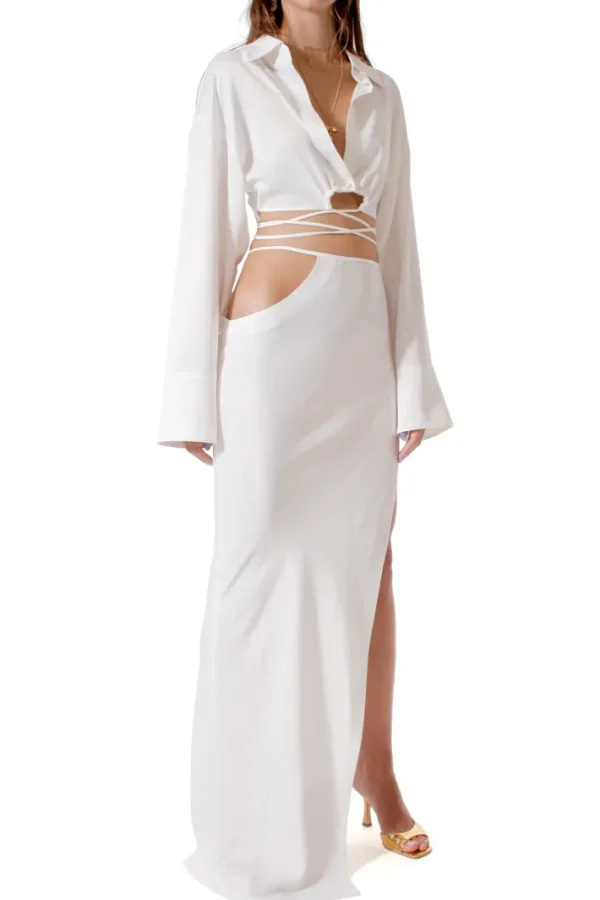 AGGI Bluzka Lauren Bright White^ Bluzki & Topy & Gorsety