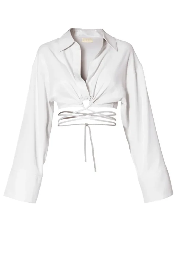 AGGI Bluzka Lauren Bright White^ Bluzki & Topy & Gorsety