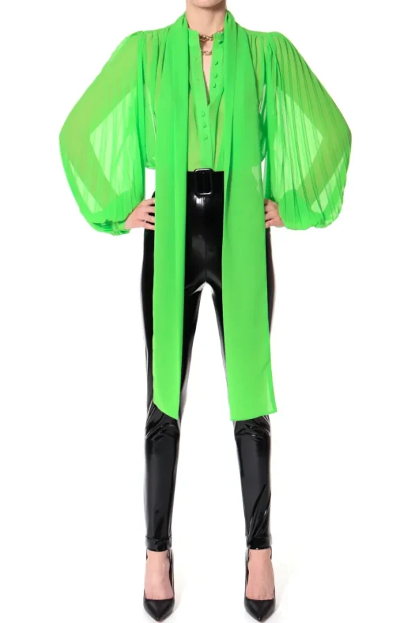 AGGI Bluzka Linda Green Flash^ Bluzki & Topy & Gorsety
