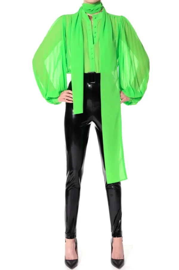 AGGI Bluzka Linda Green Flash^ Bluzki & Topy & Gorsety