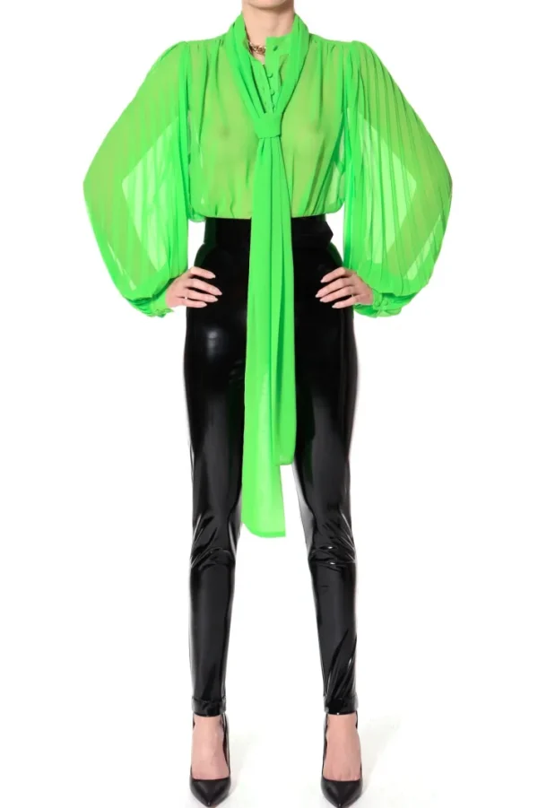 AGGI Bluzka Linda Green Flash^ Bluzki & Topy & Gorsety
