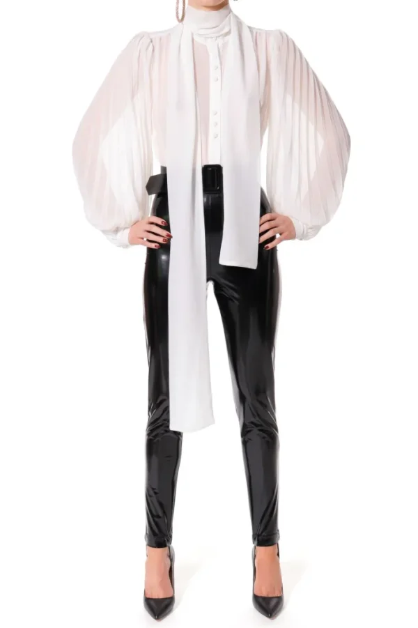 AGGI Bluzka Linda Muslin White^ Bluzki & Topy & Gorsety