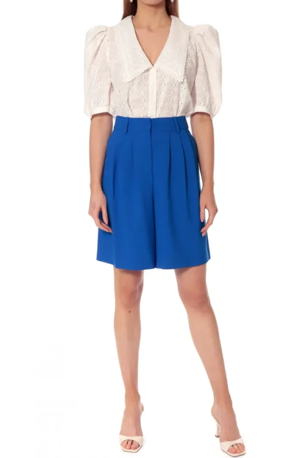 AGGI Bluzka Manola Cream White^ Bluzki & Topy & Gorsety
