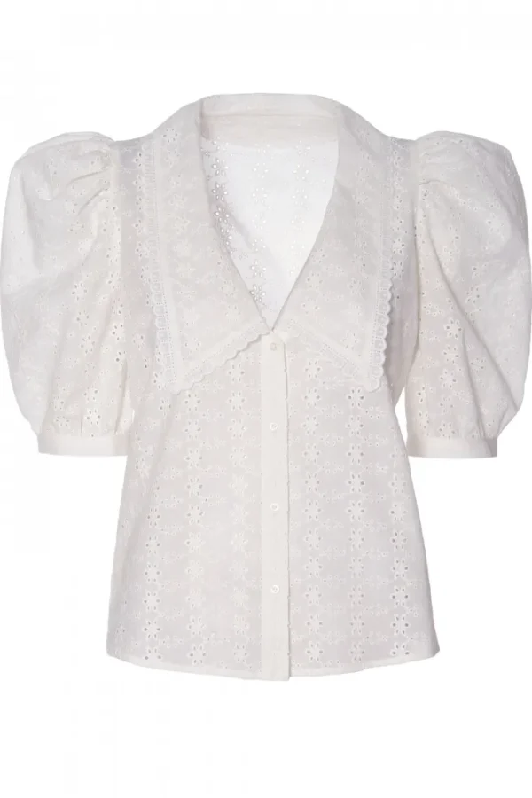 AGGI Bluzka Manola Cream White^ Bluzki & Topy & Gorsety