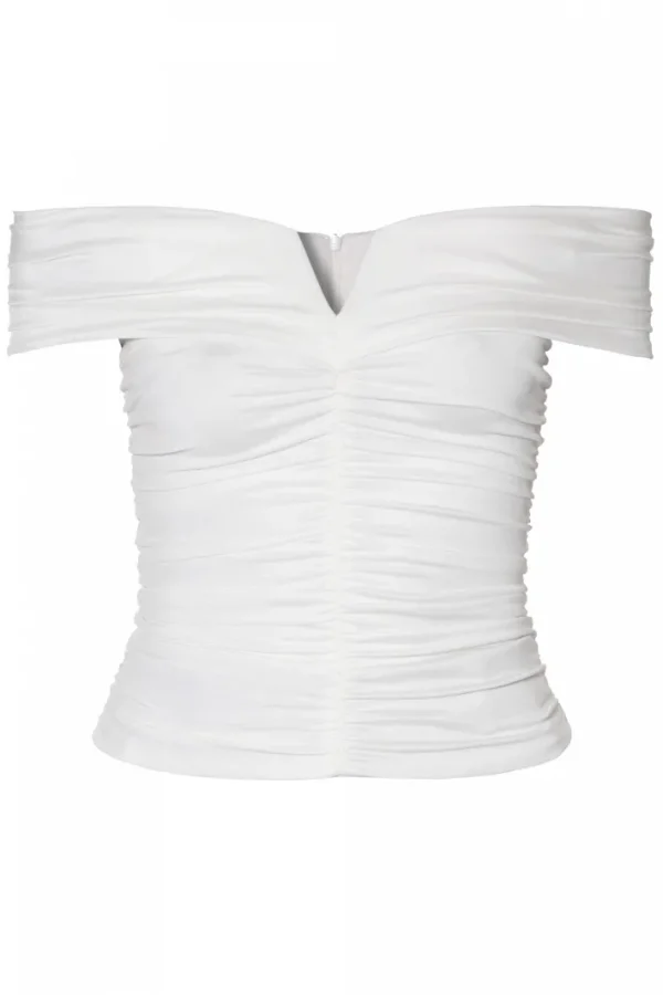 AGGI Bluzka Mia White Pearl^ Bluzki & Topy & Gorsety