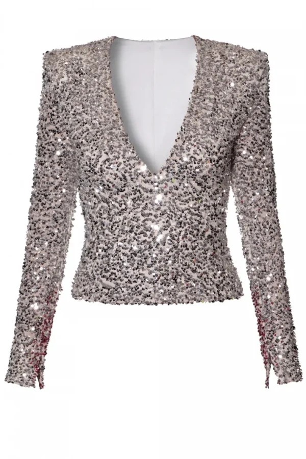 AGGI Bluzka Ruby Silver Sparkle^ Bluzki & Topy & Gorsety | Love, Love