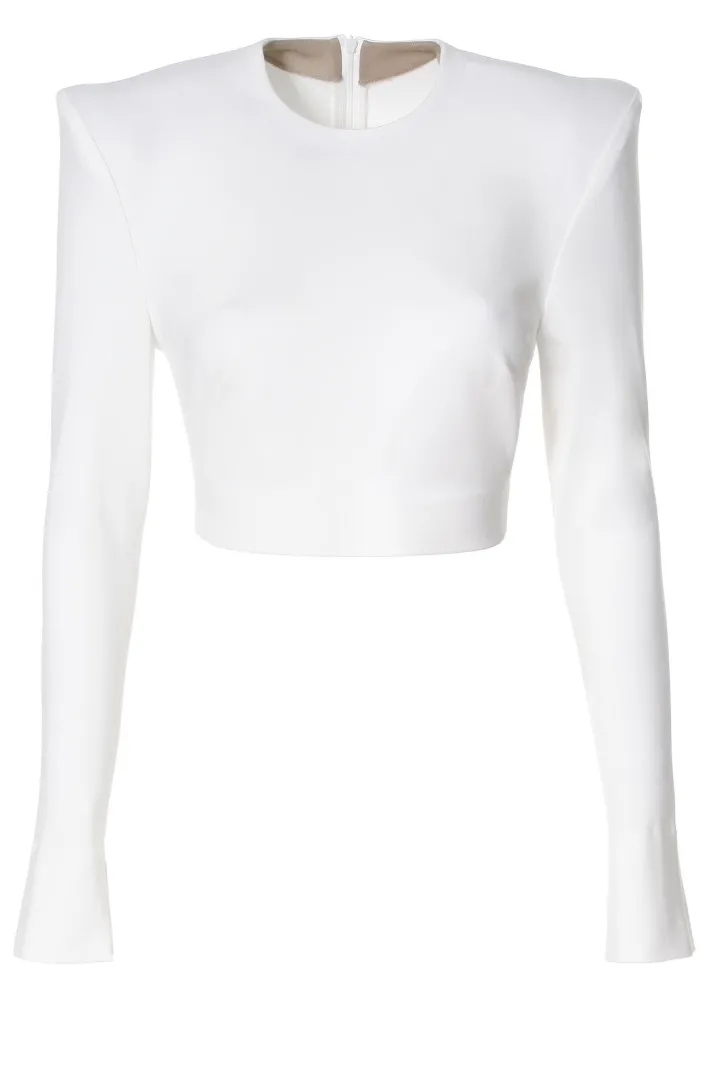 bluzka_zoey_ecru_white_3.webp AGGI Bluzka Zoey Ecru White^ Bluzki & Topy & Gorsety