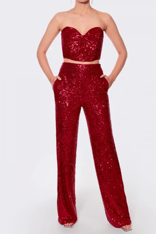 AGGI Gorset Lara Brilliant Ruby^ Bluzki & Topy & Gorsety | Garnitury