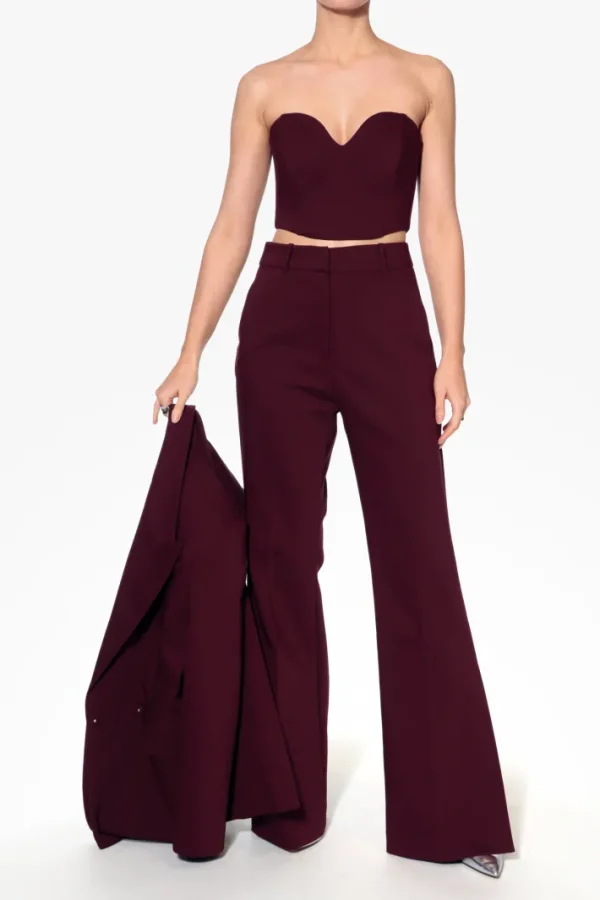 AGGI Gorset Lara Burgundy Wine^ Bluzki & Topy & Gorsety | Garnitury