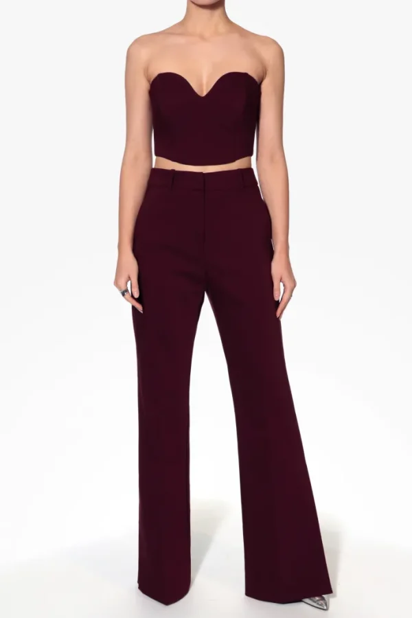 AGGI Gorset Lara Burgundy Wine^ Bluzki & Topy & Gorsety | Garnitury