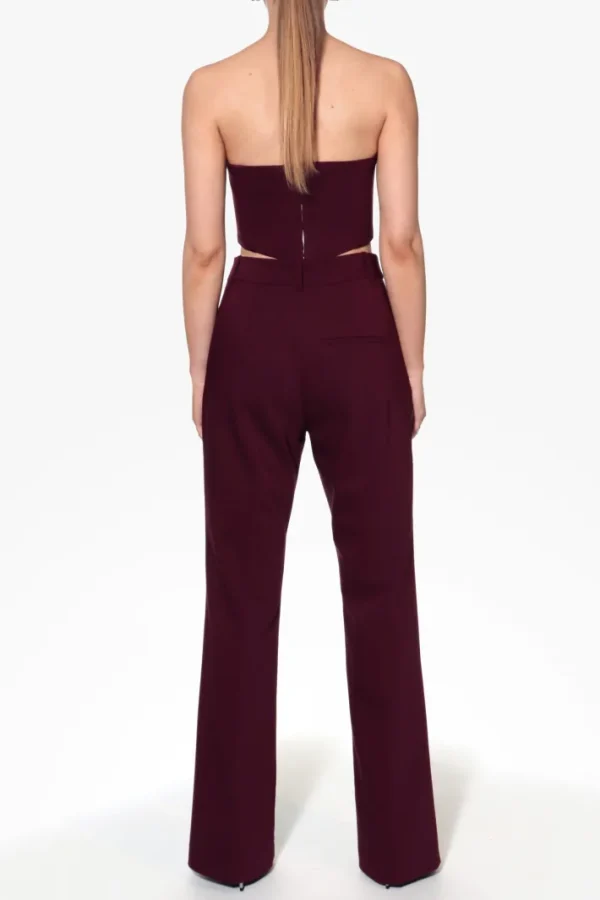 AGGI Gorset Lara Burgundy Wine^ Bluzki & Topy & Gorsety | Garnitury