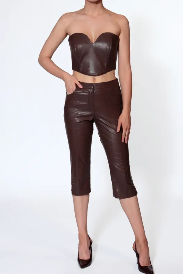 AGGI Gorset Lara Chocolate Brown^ Bluzki & Topy & Gorsety | Garnitury