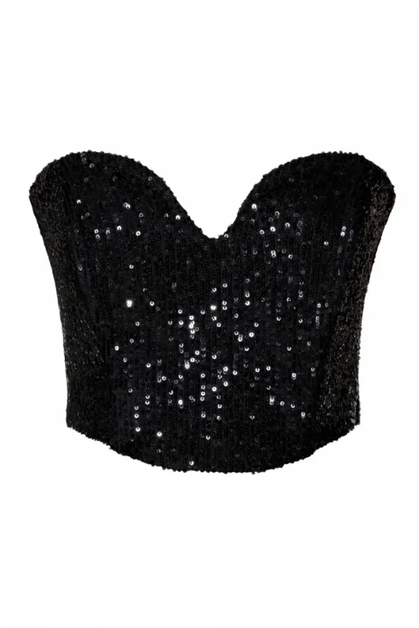 AGGI Gorset Lara Obsidian Black^ Garnitury | Bluzki & Topy & Gorsety