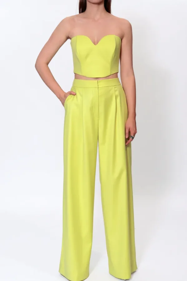 AGGI Gorset Lara Wild Lime^ Bluzki & Topy & Gorsety | Garnitury