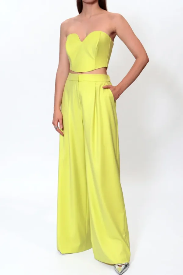 AGGI Gorset Lara Wild Lime^ Bluzki & Topy & Gorsety | Garnitury