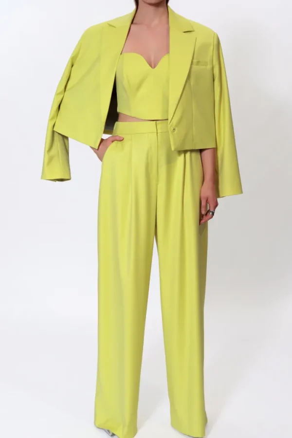AGGI Gorset Lara Wild Lime^ Bluzki & Topy & Gorsety | Garnitury