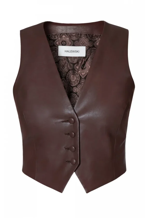 AGGI Kamizelka Sylvia Chocolate Brown^ Garnitury | Kamizelki