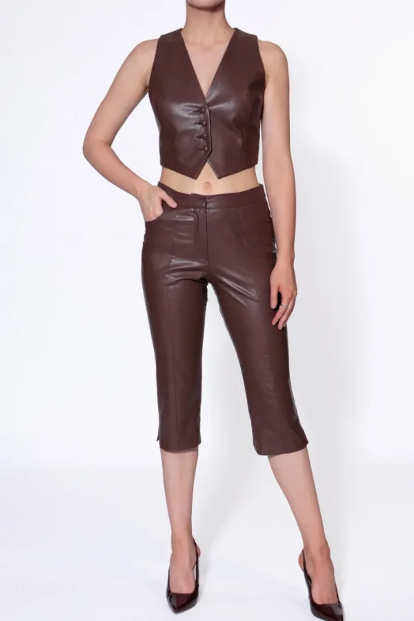 AGGI Kamizelka Sylvia Chocolate Brown^ Garnitury | Kamizelki