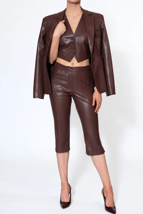 AGGI Kamizelka Sylvia Chocolate Brown^ Garnitury | Kamizelki