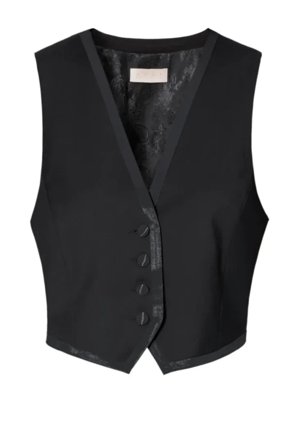 AGGI Kamizelka Uma Fashion Black^ Kamizelki | Marynarki