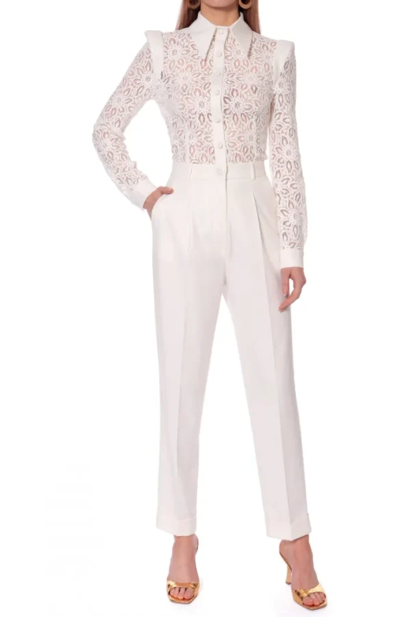 AGGI Kombinezon Aylin Aesthetic White^ Spodnie | Body & Kombinezony