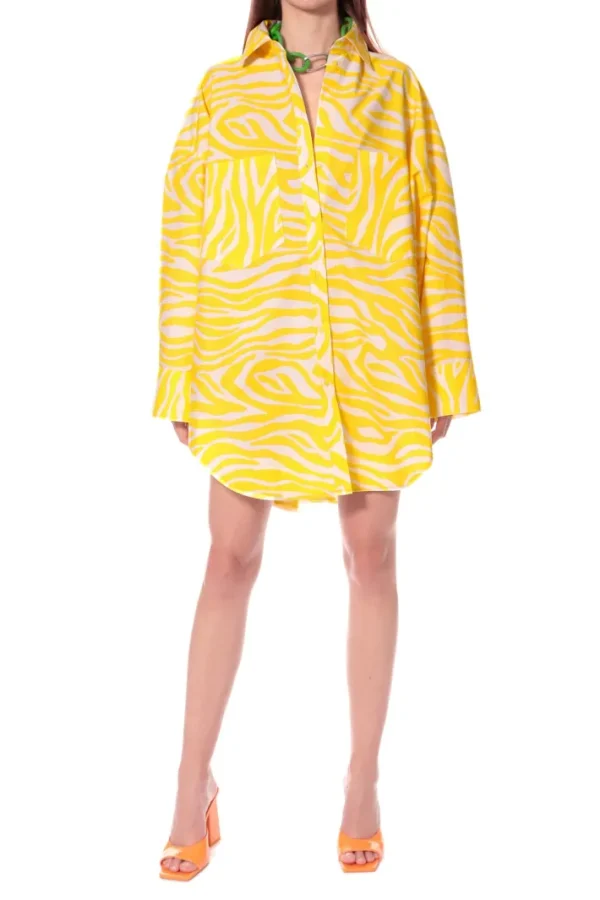 AGGI Koszula Willow Hello Yellow^ Bluzki & Topy & Gorsety