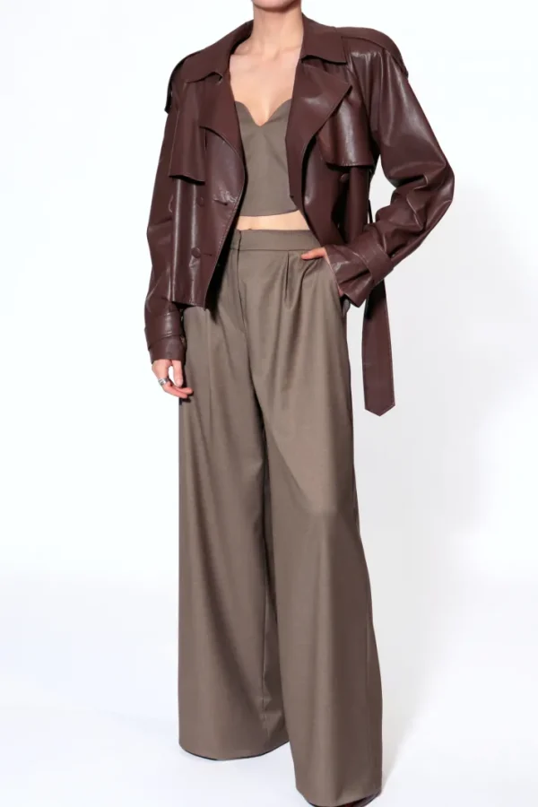 AGGI Kurtka Collins Chocolate Brown^ Płaszcze & Kurtki