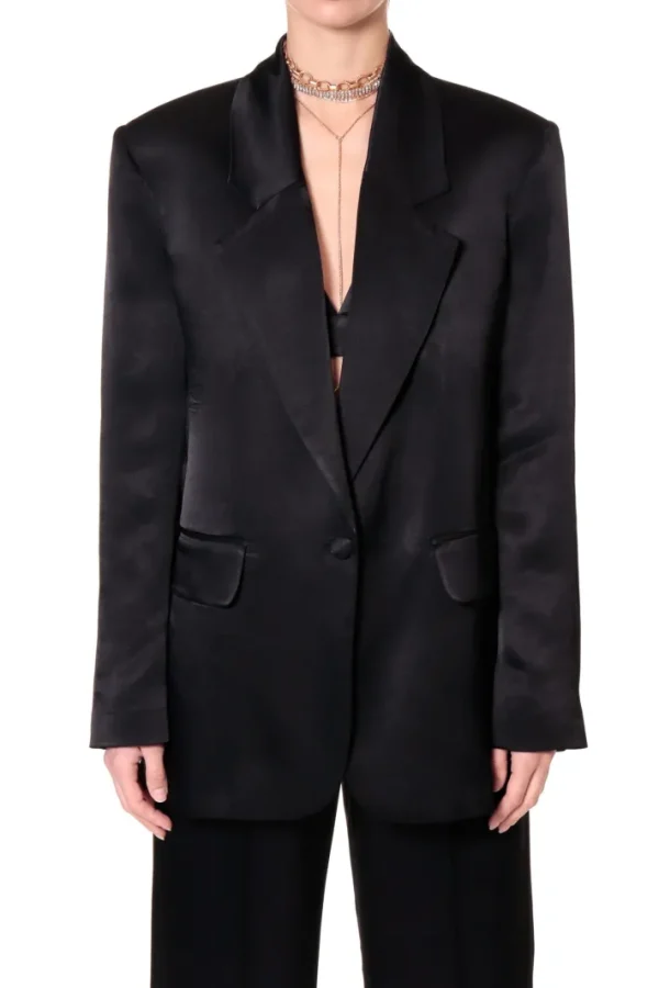 AGGI Marynarka Bellamy Glossy Black^ Marynarki | Garnitury