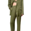AGGI Marynarka Bellamy Satin Olive Branch^ Marynarki | Garnitury