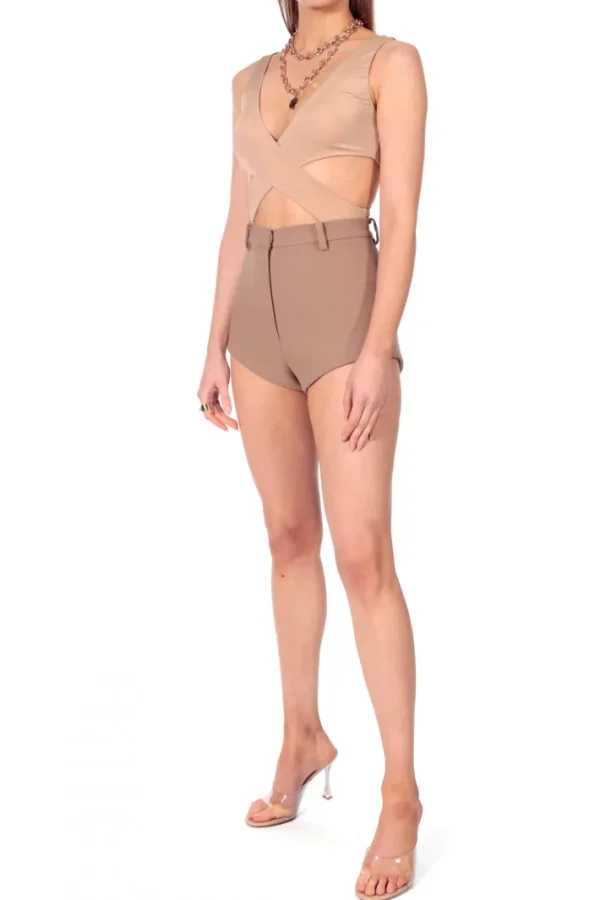 AGGI Mikro Szorty Cori Classic Beige^ Spodnie | Garnitury