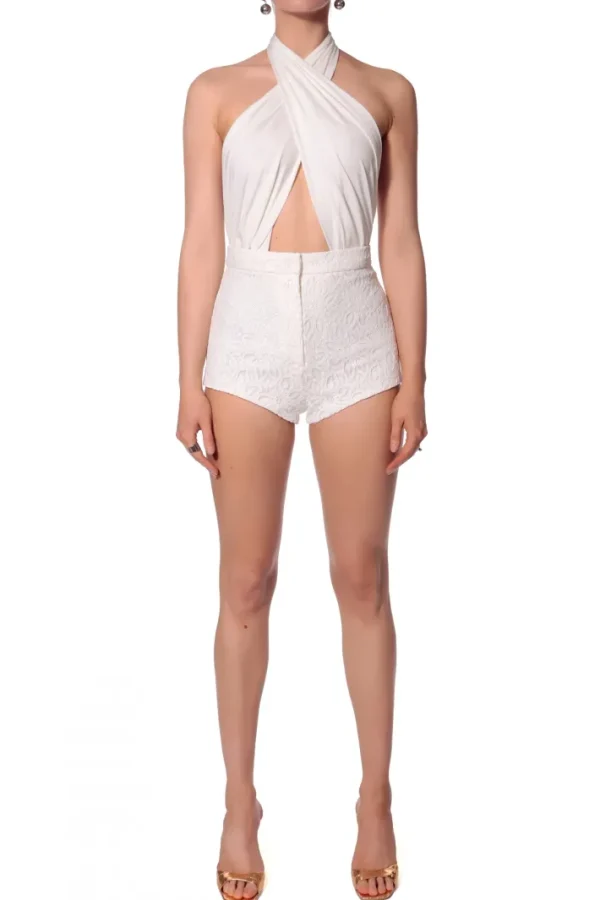 AGGI Mikro Szorty Cori Off White^ Spodnie