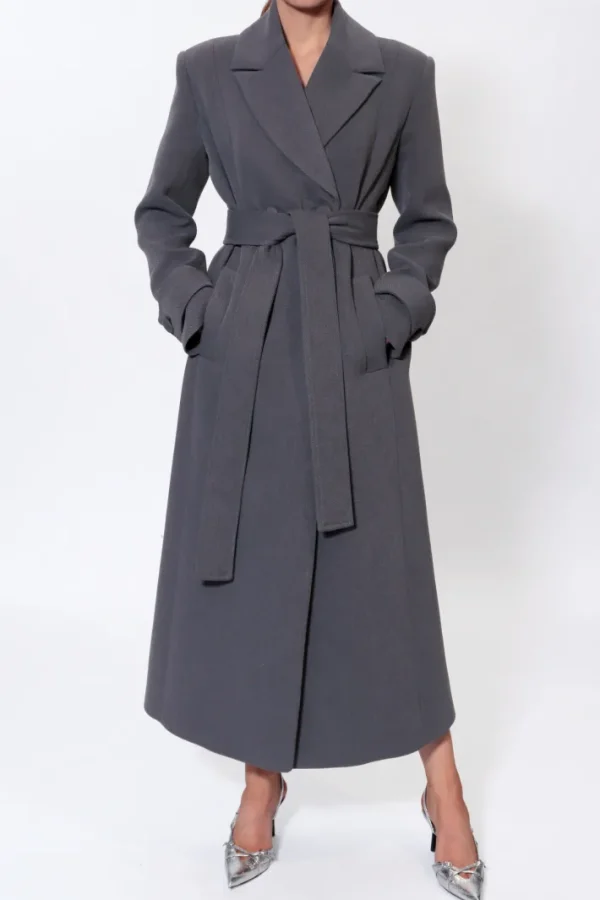 AGGI Płaszcz Cartney Baltic Grey^ Płaszcze & Kurtki