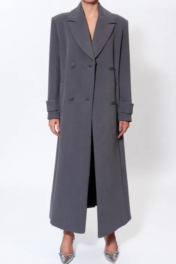 AGGI Płaszcz Cartney Baltic Grey^ Płaszcze & Kurtki