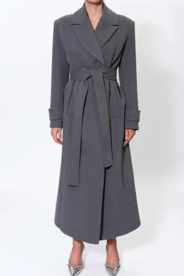 AGGI Płaszcz Cartney Baltic Grey^ Płaszcze & Kurtki
