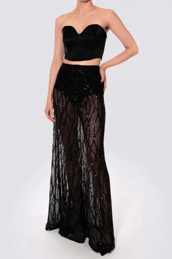 AGGI Spódnica Eliza Black Sparkle^ Spódnice