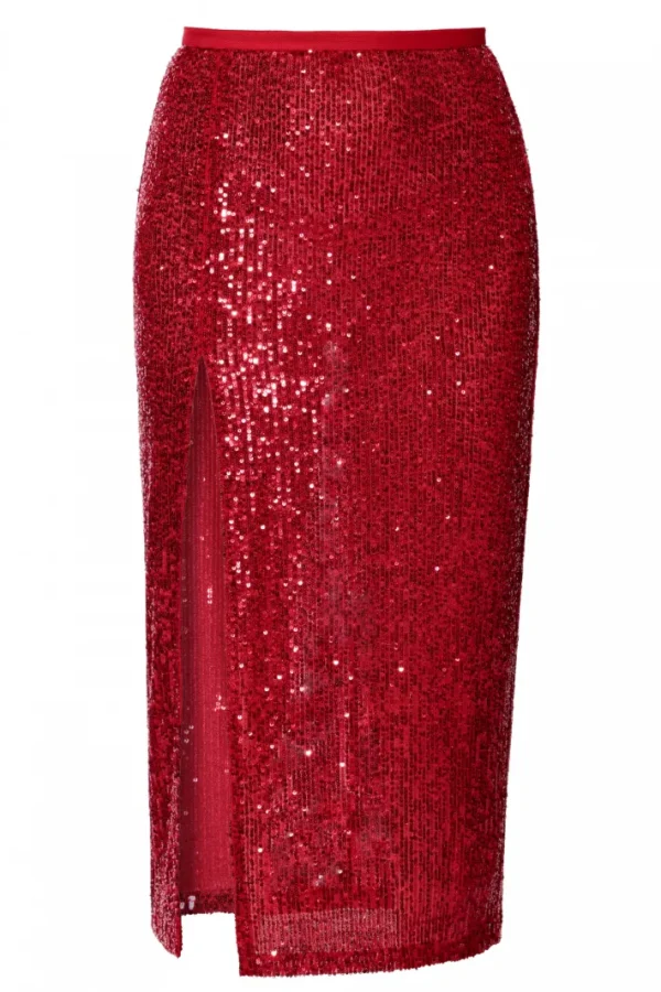 AGGI Spódnica Zuza Red Sparkle^ Spódnice | Love, Love