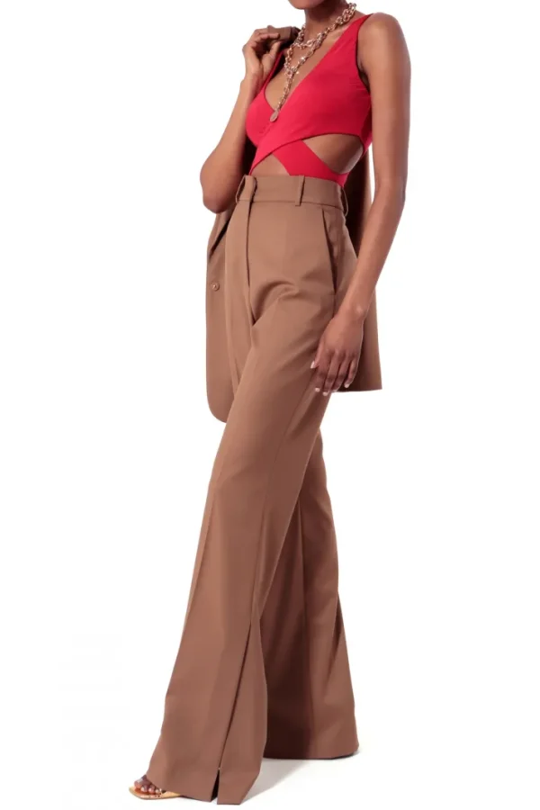 AGGI Spodnie Camilla Camel Brown^ Spodnie | Garnitury