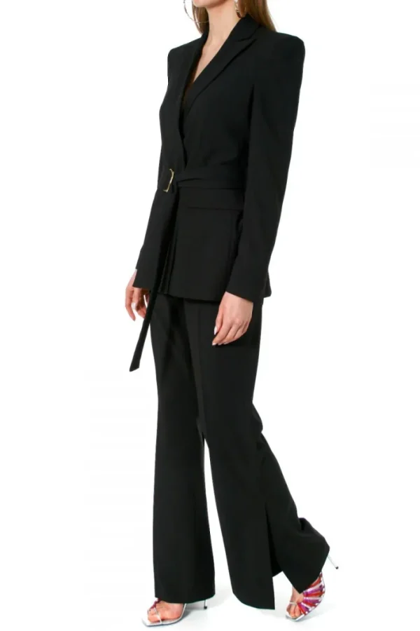 AGGI Spodnie Camilla Neutral Black^ Garnitury | Spodnie