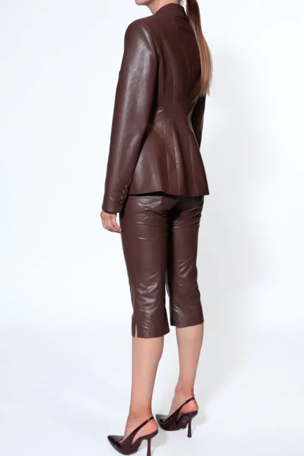 AGGI Spodnie Capri Dakota Chocolate Brown^ Spodnie | Garnitury