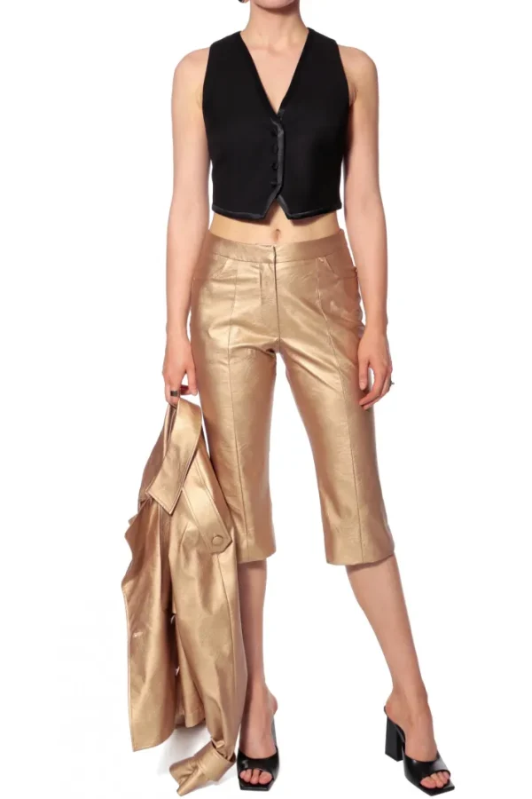 AGGI Spodnie Capri Dakota Gold^ Spodnie