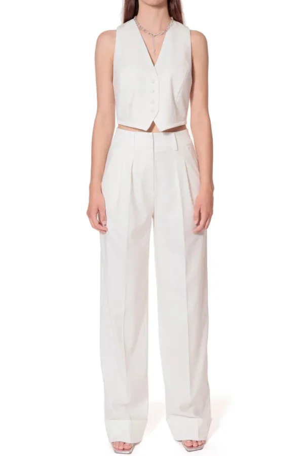 AGGI Spodnie Frankie Aesthetic White^ Spodnie | Garnitury