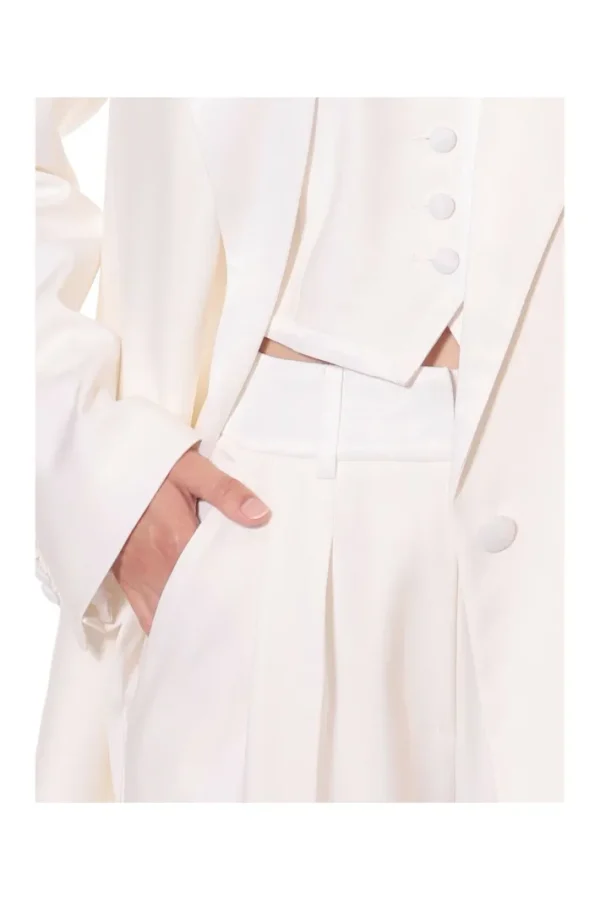 AGGI Spodnie Frankie Aesthetic White^ Spodnie | Garnitury