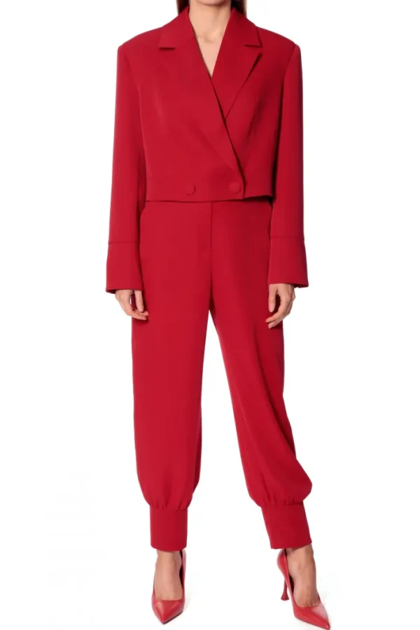AGGI Spodnie Jamie Ribbon Red^ Spodnie | Garnitury