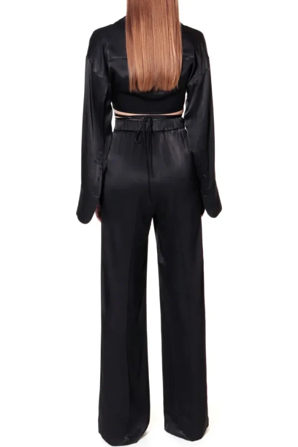 AGGI Spodnie Jessie Glossy Black^ Spodnie | Garnitury