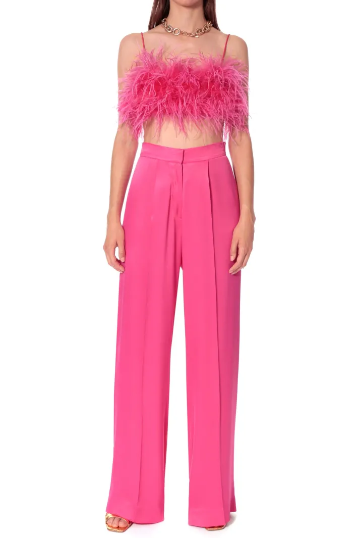 spodnie_jessie_satin_barb_0.webp AGGI Spodnie Jessie Satin Barbie Pink^ Spodnie | Garnitury