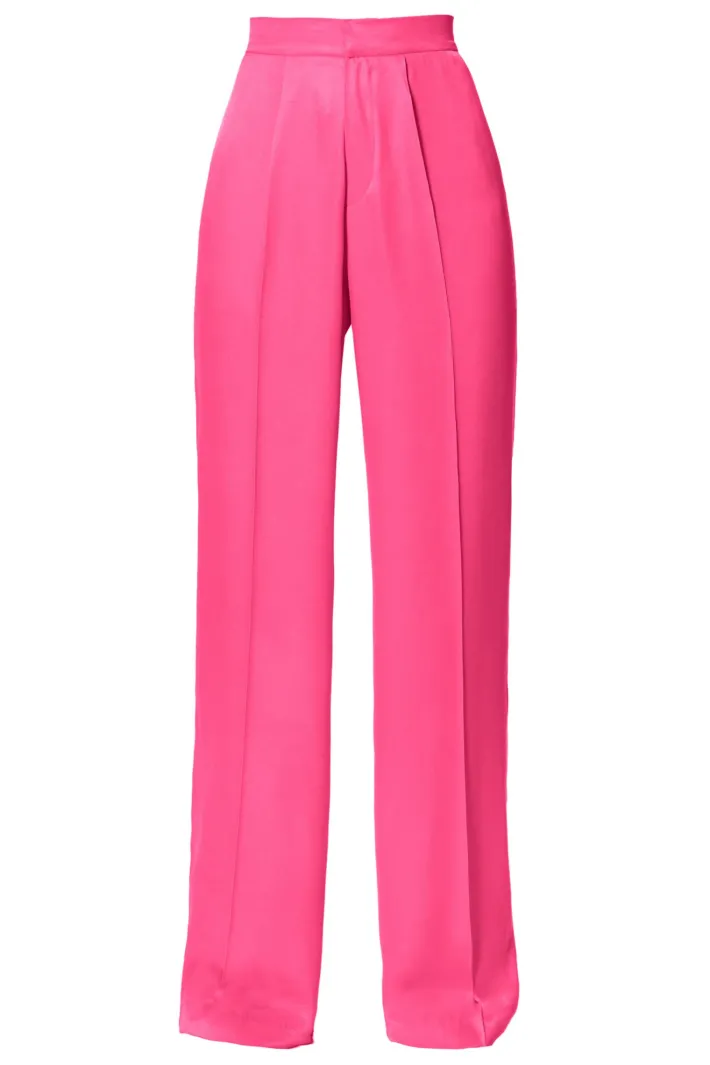 spodnie_jessie_satin_barb_6.webp AGGI Spodnie Jessie Satin Barbie Pink^ Spodnie | Garnitury