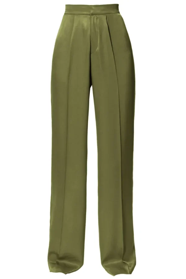 AGGI Spodnie Jessie Satin Olive Branch^ Spodnie | Garnitury